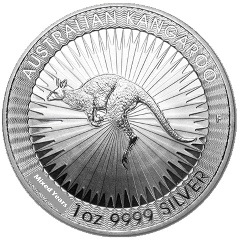 1oz Australian Kangaroo Silver Coin Mixed Years